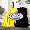 Hamworthy United F.C Print Flannel Blanket High Quality Warm Comfortable Cover for All Seasons Perfect for Gifts Home Decor