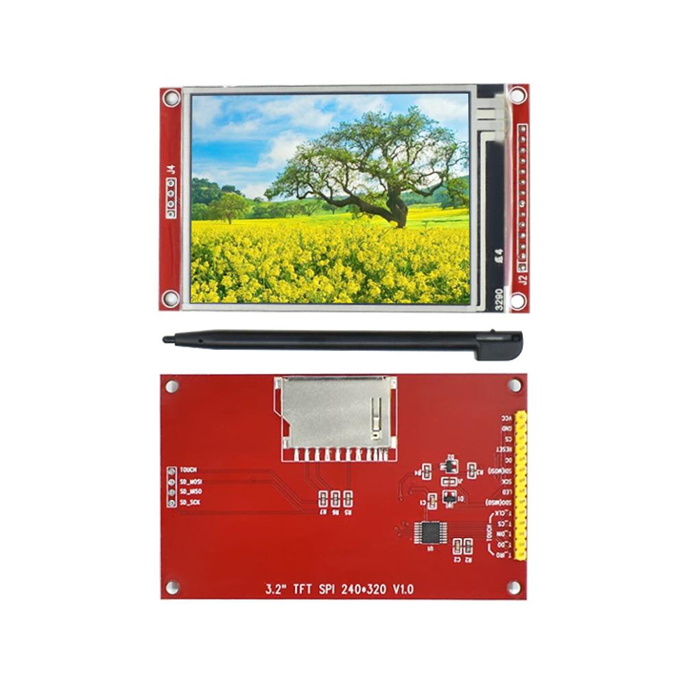 LIZAO 3,2-дюймовый последовательный цветной TFT LCD дисплей SPI 320x240 с сенсорной панелью, драйвер ILI9341, модуль для разработки STM32 Arduino