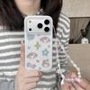 Прозрачный чехол My Melody со звездами и блестками для iPhone 16 Pro Max/15/14