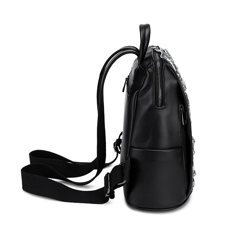 Jierotyx Водонепроницаемый рюкзак для девочек-подростков, готический рюкзак в стиле стимпанк, сумка через плечо, черный модный дорожный рюкзак на Хэллоуин