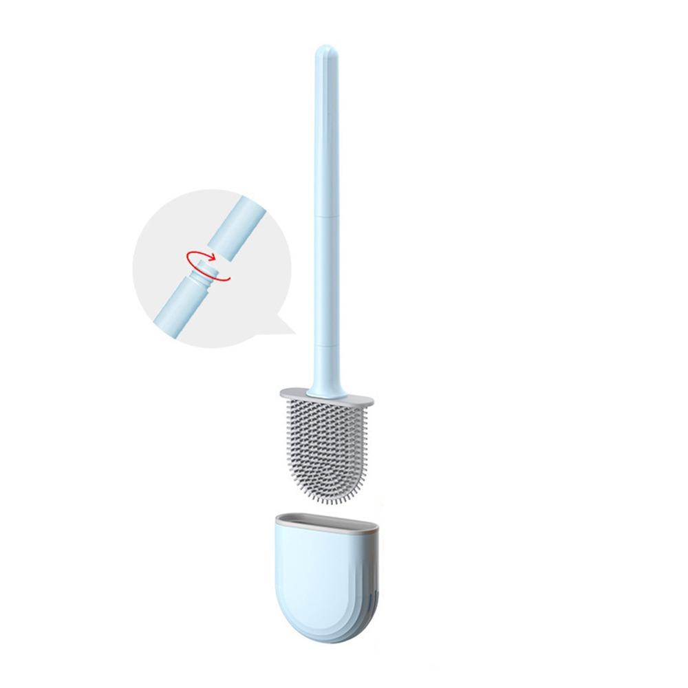 Силиконовая щетка для чистки с длинной ручкой, настенный артефакт для ванной комнаты, чистка туалета