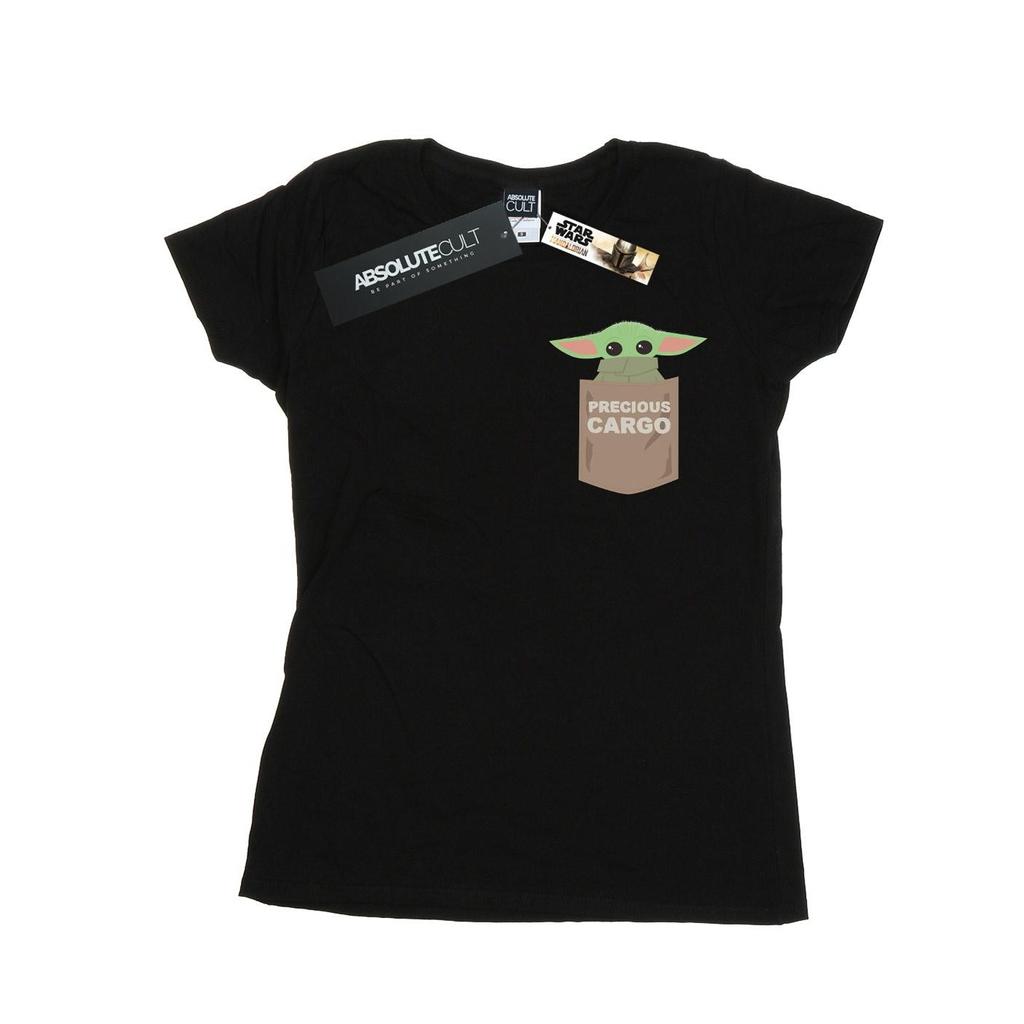 Star Wars Womens/Ladies The Mandalorian The Child Cargo Pocket Cotton T-Shirt