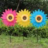 Sunflower Windmill Rotating Sunflower Wind Spinner Stake Standing Lawn Flower Pinwheel Outdoor Party Garden Yard Decor Kids Toys