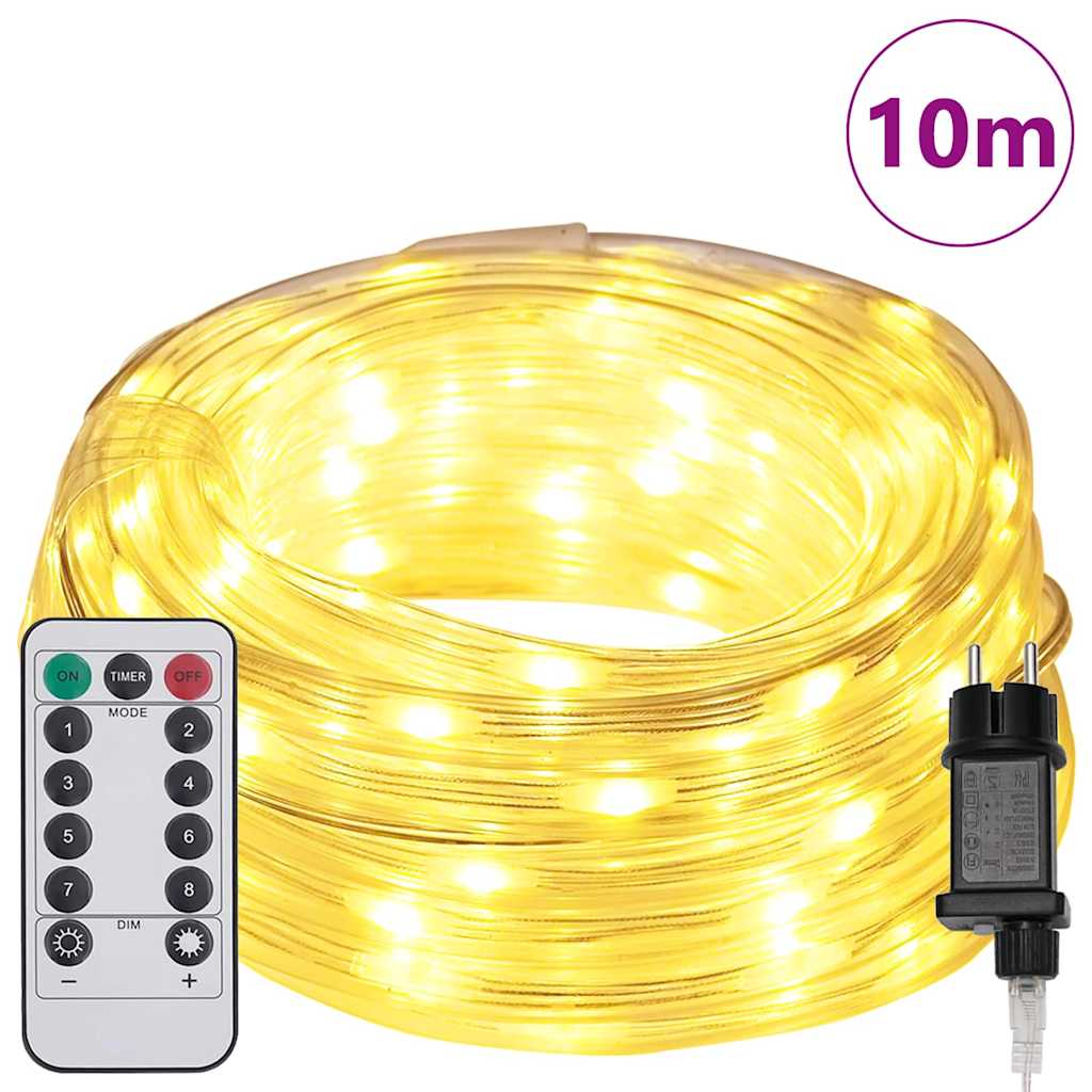 240 LED Warm White Rope Light 10 m PVC