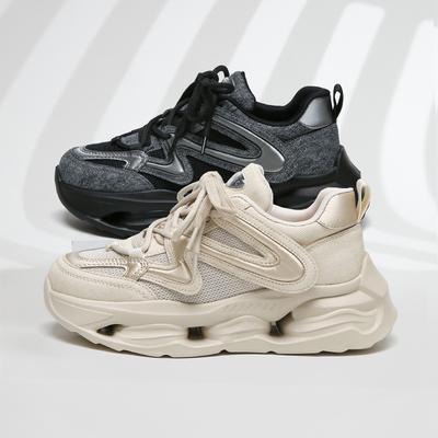 Модная папина обувь женская пена подошва весна новая повседневная беговая обувь универсальная дышащая корейская версия легкой спортивной обуви