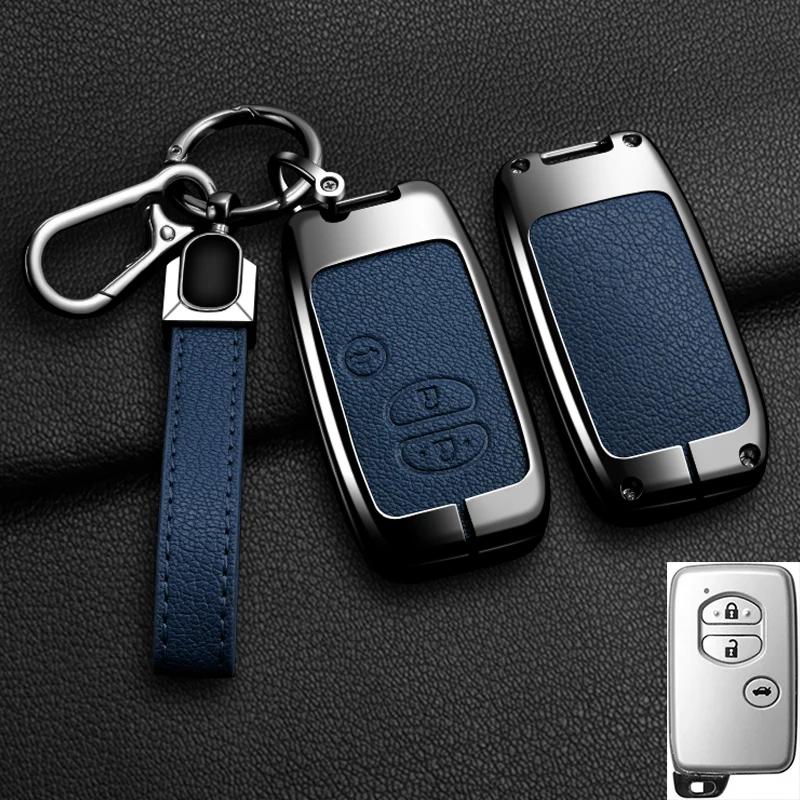 Interior Mouldings Alloy Car Key Case Cover Shell Fob For Toyota Prius 30 Alpha Aqua Land Cruiser Auris For Lexus LC 200 2012 -