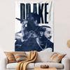 Drake Music Tapestry Wall Hanging, Rapper Album Poster Art, Hip Hop Wall Decor for Bedroom Dorm