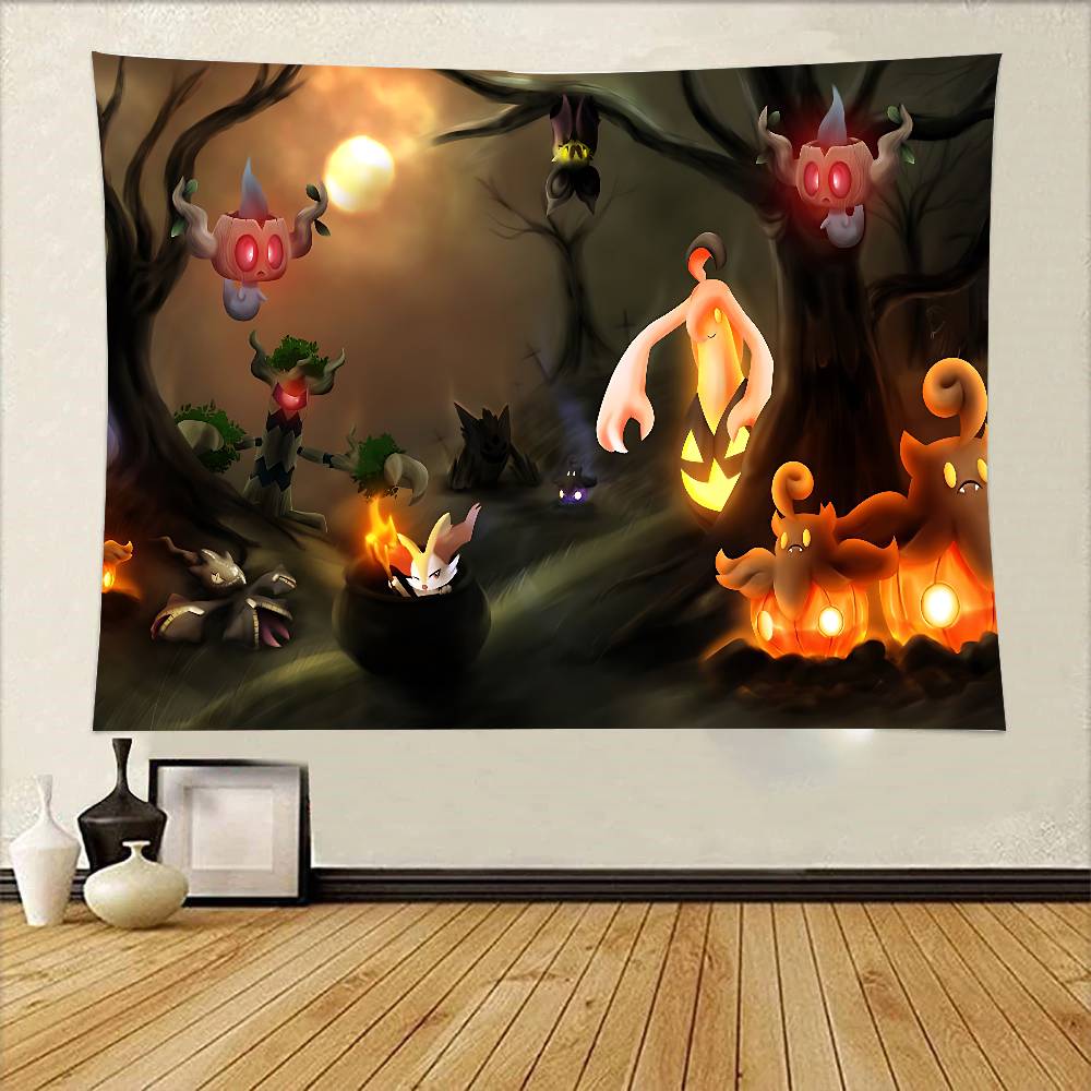 Halloween Tapestry Wall Hanging Tapestry Art Deco Blanket Curtain Hanging At Home Bedroom Living Room Decor