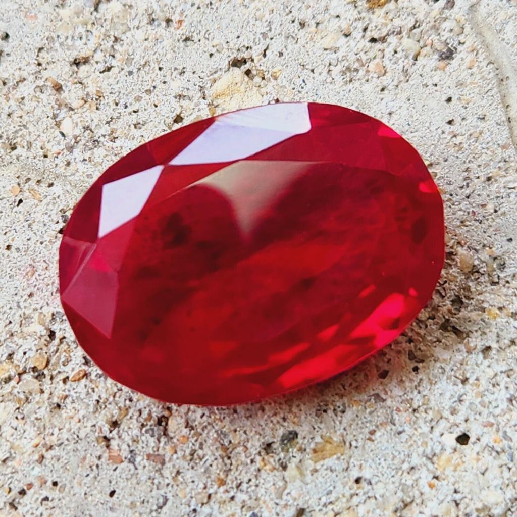 82.00Ct Natural Mozambique Red Ruby Oval Cut Certified Loose Gemstone