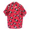 WACKO MARIA Рубашка Алоха из вискозы с коротким рукавом и сплошным узором 'Records', мужская, б/у