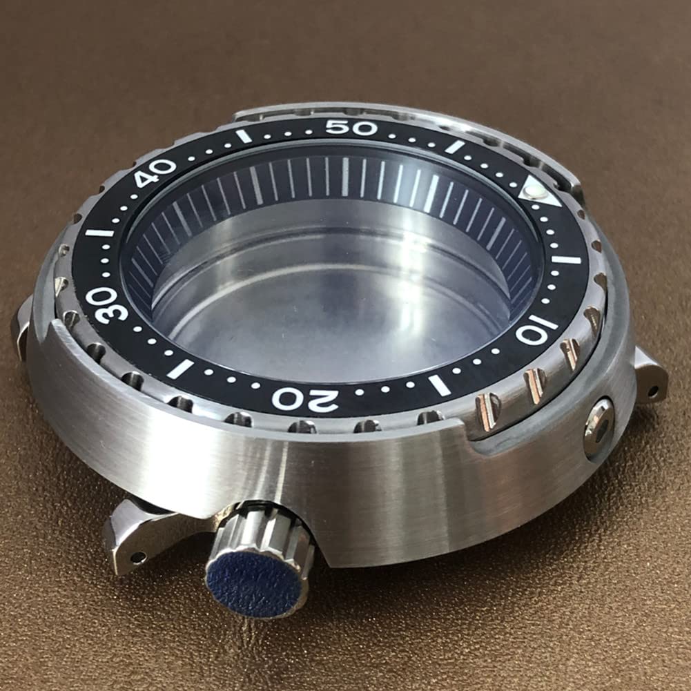 45mm Waterproof Watch Case Mineral Glass Mechanical Movement Parts for NH35/NH36