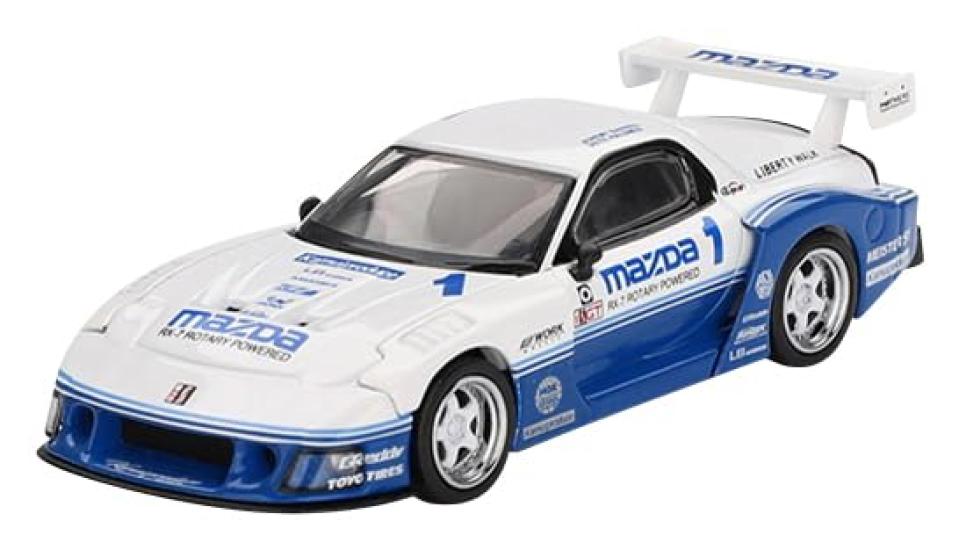 Sunrich MINI GT Scale Mazda Silhouette IMSA Готовая модель 1/64 RX-7 LB-Super (Правый руль) MGT01011-R