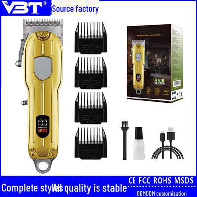 «Профессиональная аккумуляторная машинка для стрижки волос с цифровым дисплеем для салонов красоты»