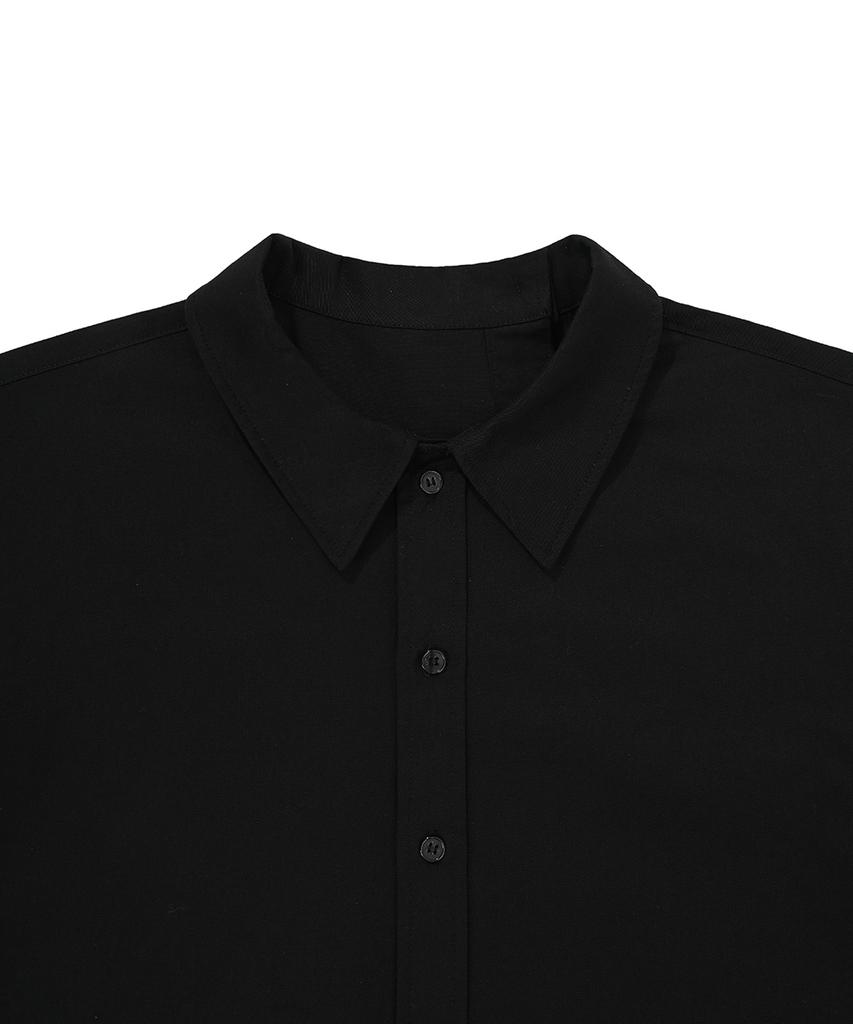 OHY Curve Line Shirt-Black