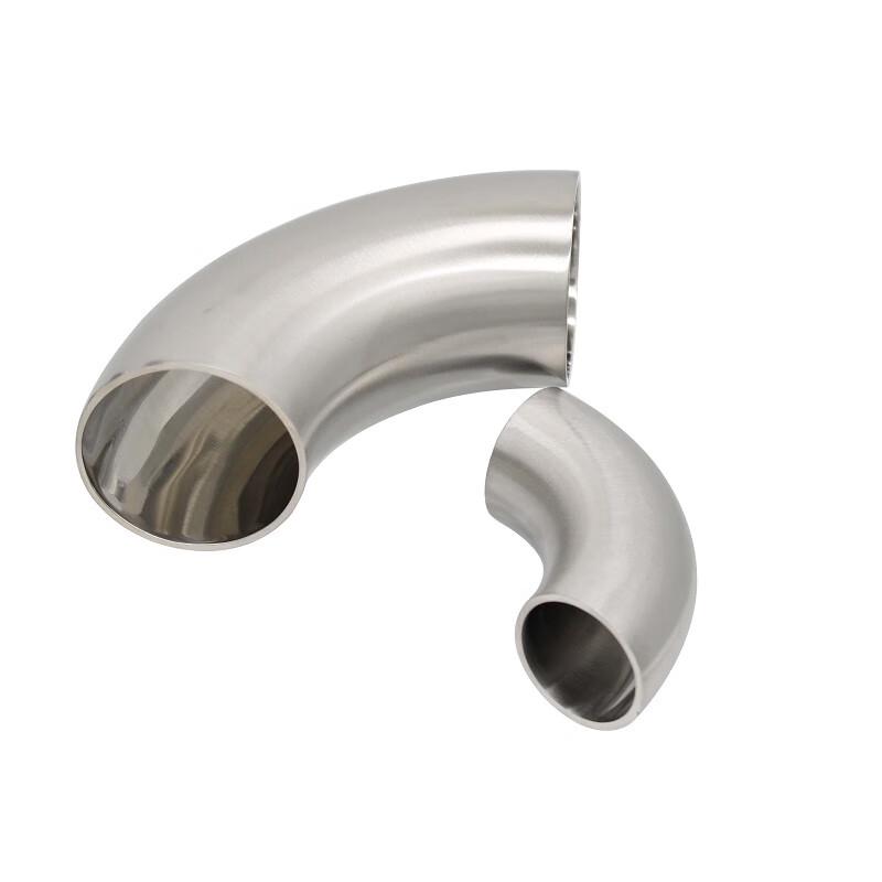 Sanitary 304 Stainless Steel 90-Degree Welded Short Elbow