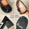 Coarse heel Mary Jane shoes women's 2025 spring and autumn new high heel retro light mouth single shoes pearl versatile black work shoes