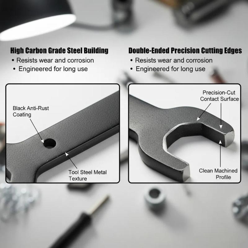 Multifunctional Bike Wrench Spanner Tool for Motorcycle Suspension Maintenance Including Fork Disc Pressure Bearing Adjustment