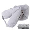 Hooded Travel Neck Pillow Stuffable Neck Pillow Airplane Rechargeable Travel Pillow Fillable Storage Bag For Sleeping