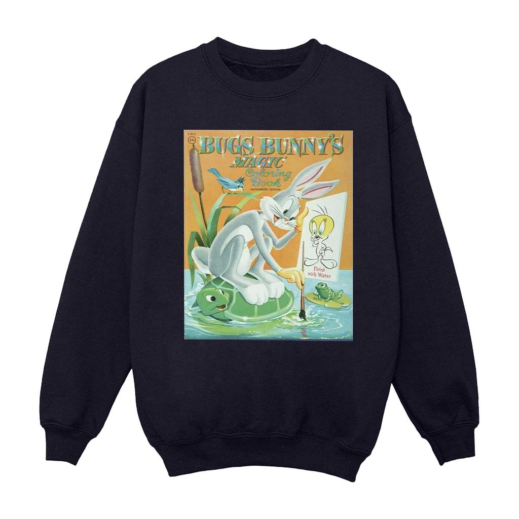 Looney Tunes Mens Bugs Bunny Colouring Book Sweatshirt