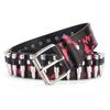 Ремень Rivet Belt Men's Bullet Belt Punk Rock Style Camouflage Bants Belt Men's And Women's Personality Belt