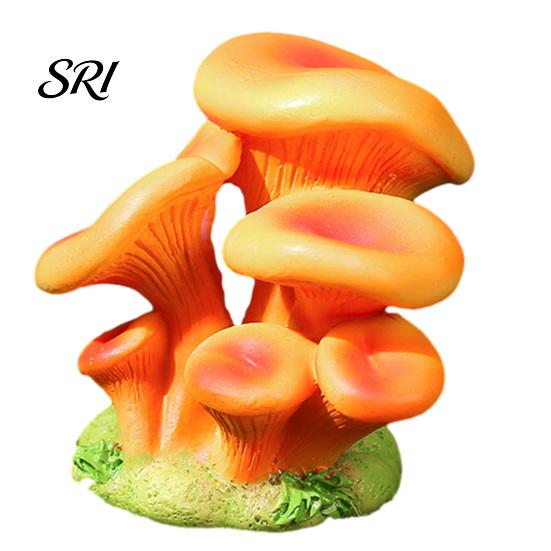 Mini Mushroom Ornament Miniature Synthetic Resin Micro Landscape Potted Plant Decoration Forest Style Fairy Garden Accessories Light-resistant Decor