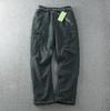 Tooling Pants Thick Waterproof Fleece Cargo Pants Men Women Winter Outdoor Multi-pockets Loose Straight Overall Trousers