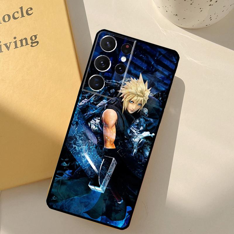 FINAL FANTASY Чехол Cloud Strife для Samsung Galaxy S23 S21 Ultra S20 FE S9 S10 S22 Plus Note 10 Plus S22 Ultra Чехол