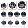 MLKQ6 All Black 82mm 74mm Car Front Rear Logo 68mm Wheel Hub Center Cover Steering Wheel Center Stickers For BMW E90 E87 F20 E46 F30