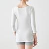 [Belle Maison] inner shirt ladies cotton 3/4 sleeve water absorption quick drying deodorant sweat absorbing innerwear salary list off white LL