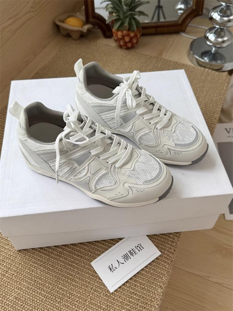 Lan Cabinet популярные кроссовки на толстой подошве, обувь «папины кроссовки», весна-лето 2025, новые сетчатые дышащие ретро удобные спортивные туфли на платформе для женщин