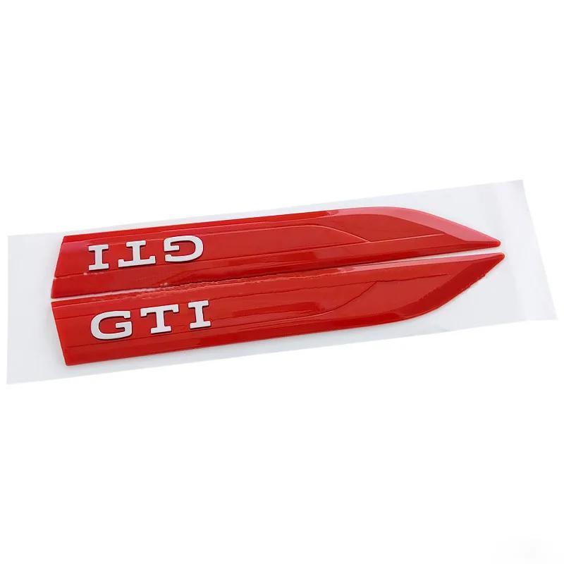 BPT1 Hot 2pcs Rline R GTI GLI Emblem Car Fender Side Wing Auto Sticker Accessories For Volkswagen VW Golf MK8 Polo Passat Magotan Tiglt2