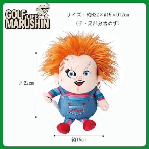 Чехол для клюшки для гольфа Marushin Chucky, Плюшевая игрушка-персонаж, 4755004100