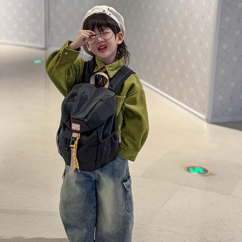 Backpack Kids Koreanstyle Colorblock  Student Bag Travel Backpack School