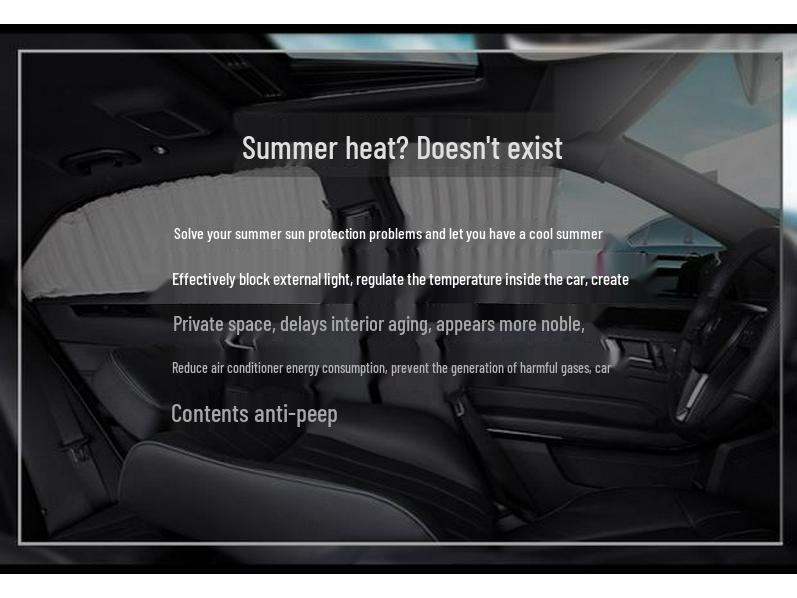 Peugeot 408 Automatic Retractable Sunshade Curtains - Heat Insulation, Privacy, and Side Shading