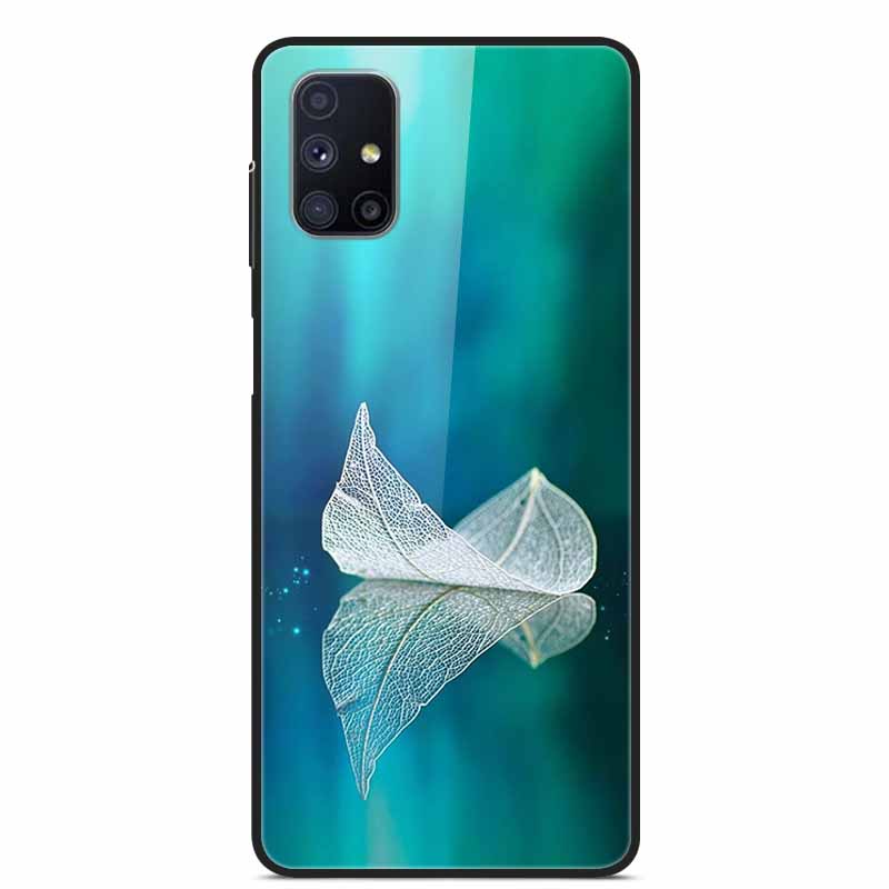 Стеклянная задняя крышка для Samsung Galaxy M51 M31 Чехол Жесткий чехол из закаленного стекла для Samsung A71 A51 Чехол A 51 71 M 51 31 Funda Coque