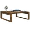 VidaXL Table basse Chêne fumé 100x100x35 cm Bois d'ingénierie 815999