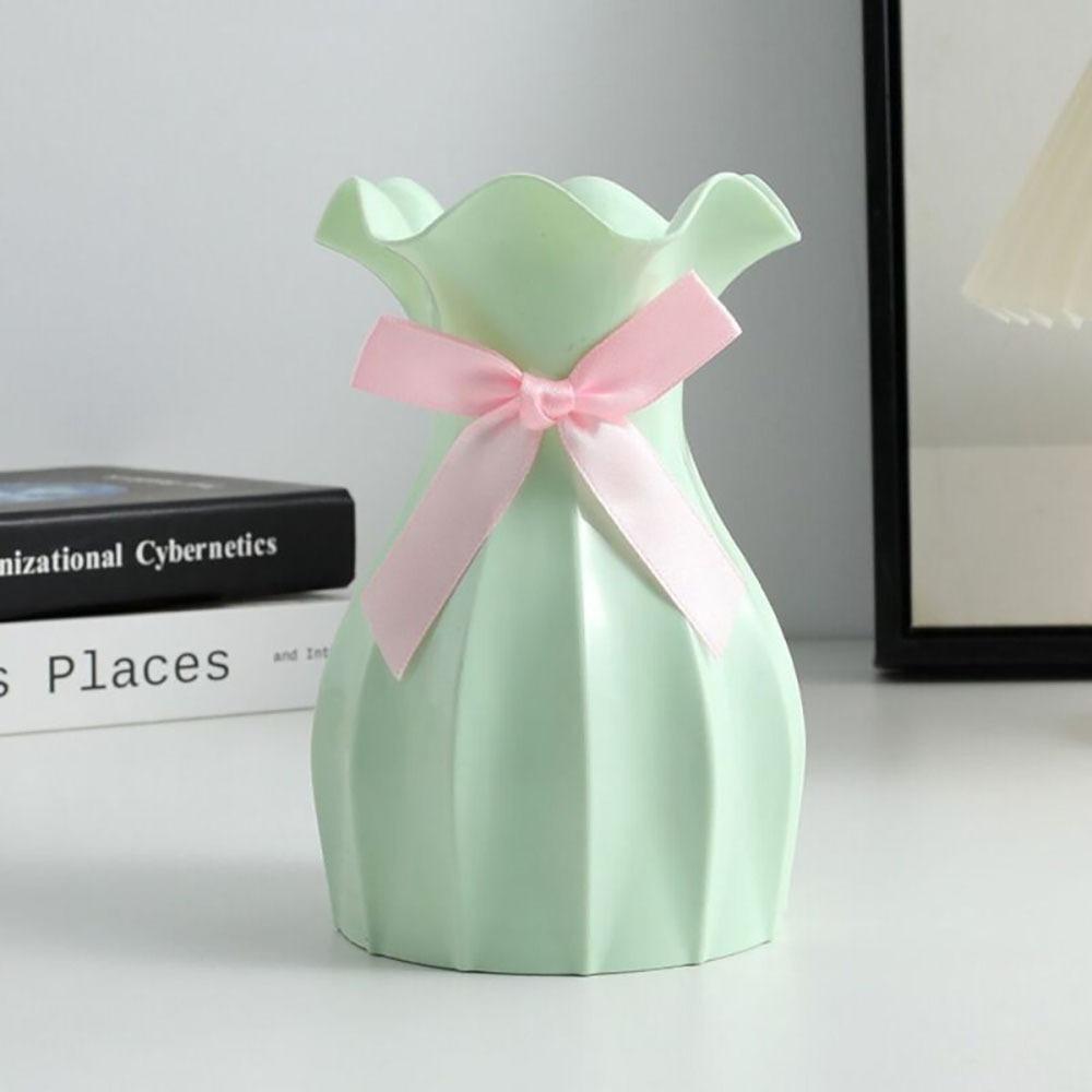 Nordic Style Vase Plastic Living Room Decorations Durable Dried Flower Vase