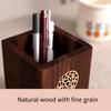 Multiple Use Wooden Pen Holder Black Walnut Pen Container Desk Organizer Wooden Pencil Box  Office