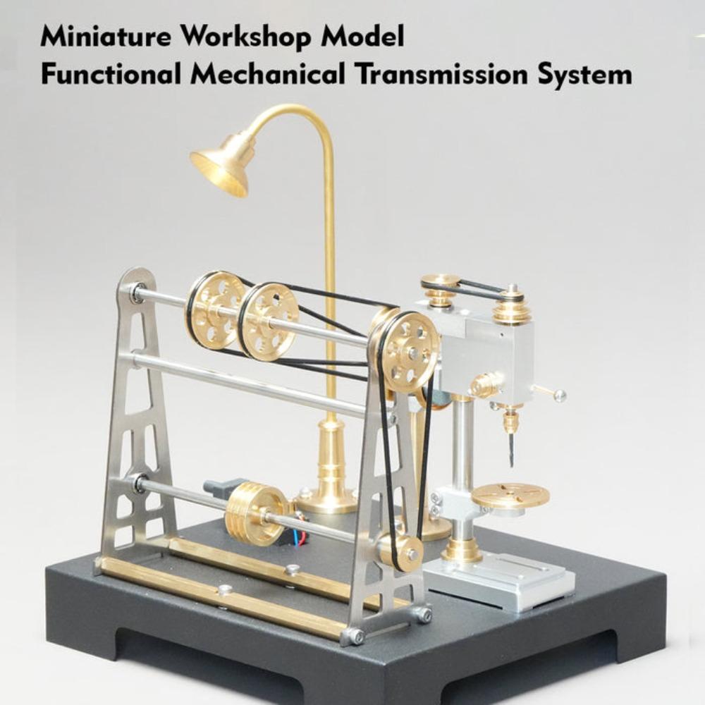 Mechanical Street Lamp Model Steam Engine Model Functional DIY Expansion Components CNC Brass Stainless Steel Model