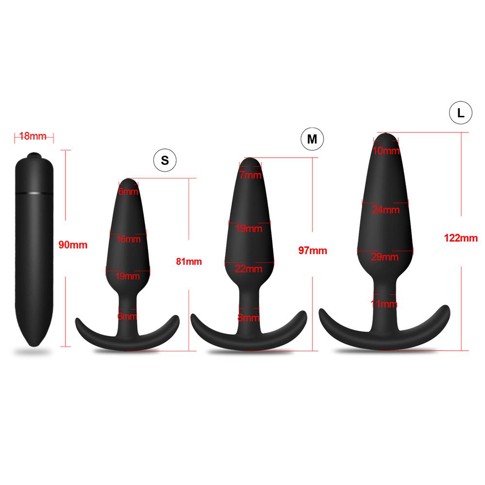 Anal Plug Massager Gay Anal Butt Plug Stimulator Masturbation Tools Dildo Penetration Anal Vibration Toys for Adults Anal Toy