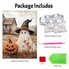 Halloween pearl painting art full pearl handmade diy ghost and pumpkin home decorations