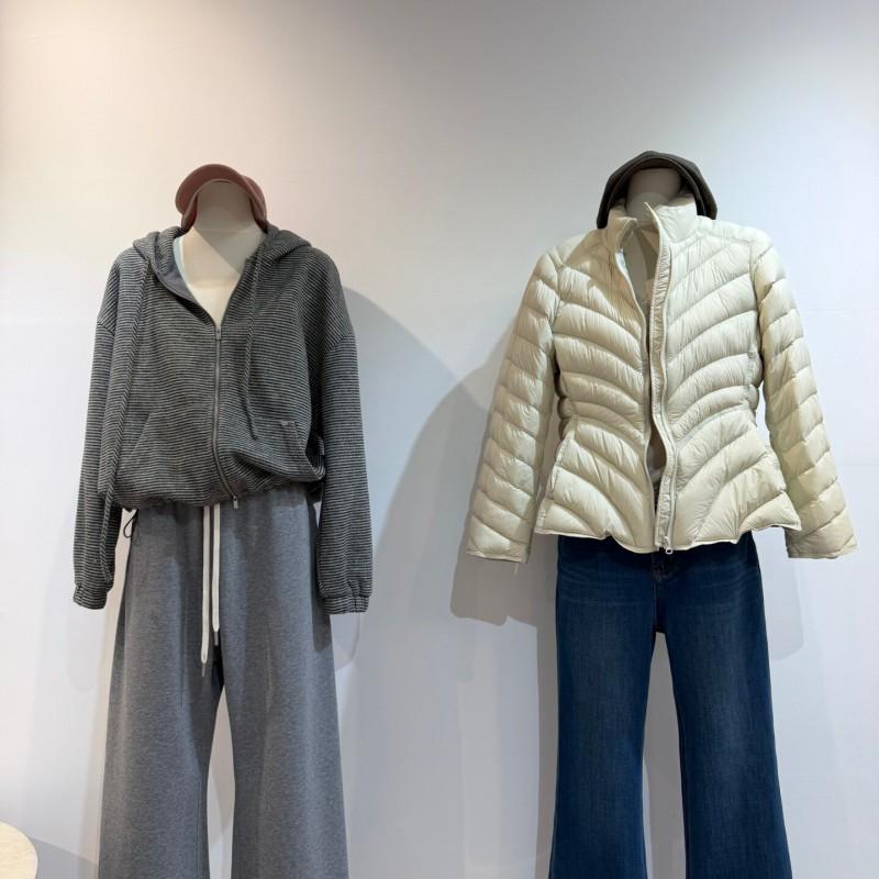 Vintage Striped Hooded Sweatshirt Loose Casual Thick Zip Cardigan Petite Women