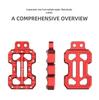KY500X/525X Aluminum Alloy Brake Pedal Footrest – Enlarged, Anti-Slip Pad