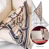 Elegant Autumn Women's Silk Wool Triangle Scarf – High-End Light Luxury Versatile Neckerchief Shawl