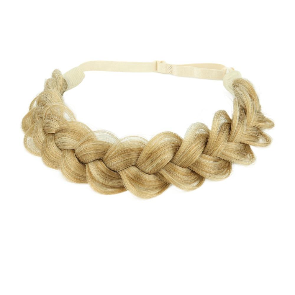 Stretchable Braided Hair Headband Adjustable Handmade Hair Band  Women