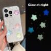 Супер Милый Светящийся в темноте Чехол для iPhone 16 15 14 13 17 Pro Max Чехлы Ударопрочный iPhone 17 air Мягкий Чехол 3D Звезда кавайный Coque