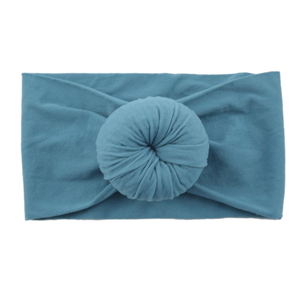 Детские головные уборы из нейлона, широкие детские аксессуары для волос, мягкие чулки с шариками, повязка на голову для малышей из нейлона, повязка на голову в виде пончика