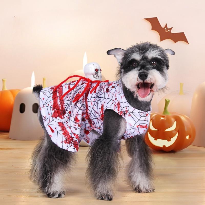 2026 Новый Стиль Модный Костюм Паука Одежда для Питомцев для Кошек и Собак Хэллоуин Косплей Одежда Товары для Питомцев Кошачья Одежда