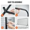 Soccer Rebounder Net, 12x6FT Iron Soccer Training Equipment, Sports Football Training Gift with Portable Bag, Volleyball Rebounder Wall Perfect for