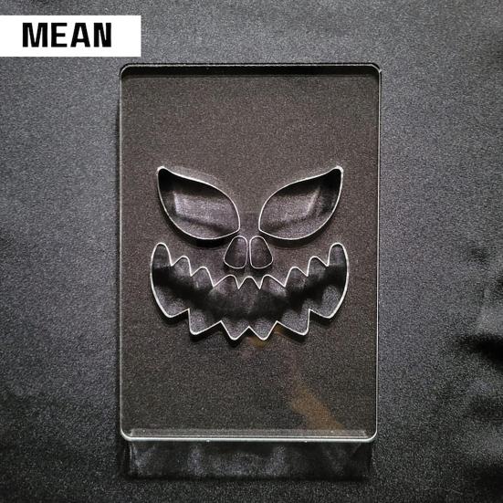 Halloween Pumpkin Face Stencils Decorative Painting Stencils Reusable Acrylic Drawing Template for DIY Pumpkin Carving Wood Wall Art Decor